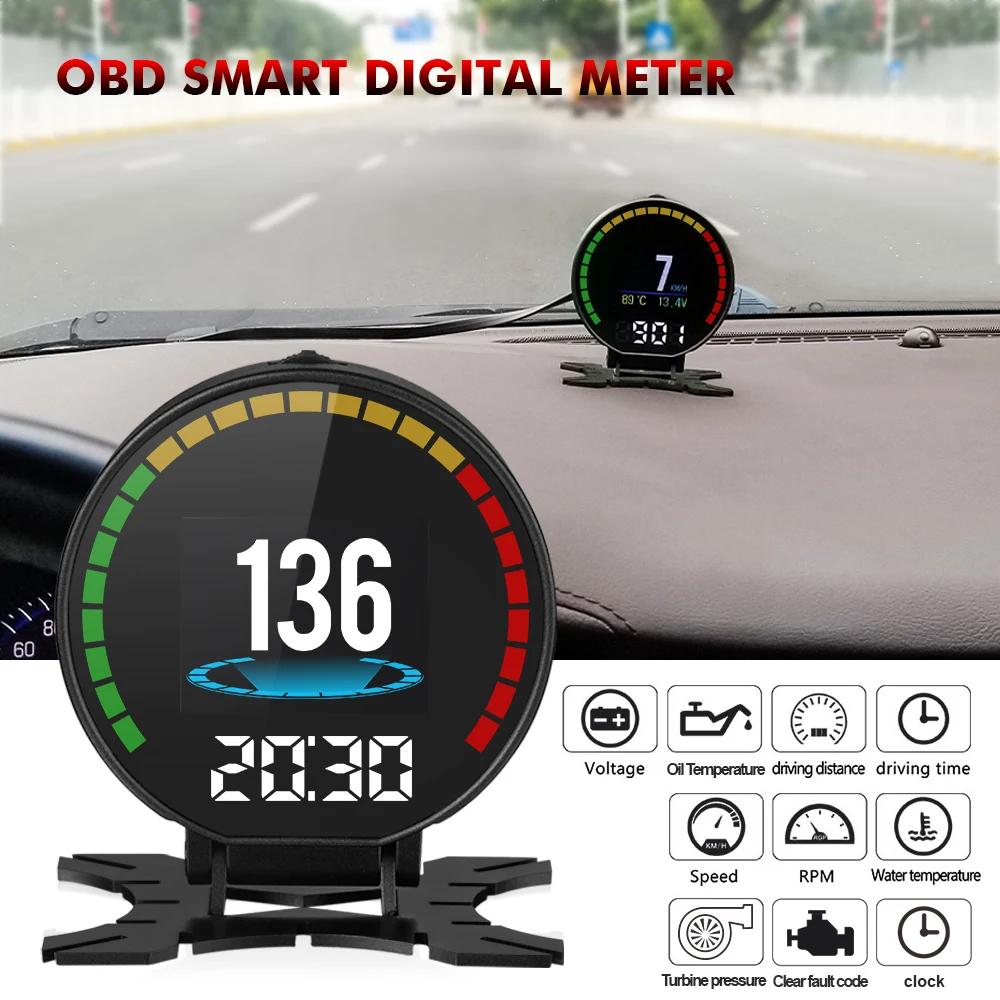 HD TFT OBD P15 HUD  Ʈ    ÷ ӵ obd2 ͺ νƮ з  ˶   ڵ 